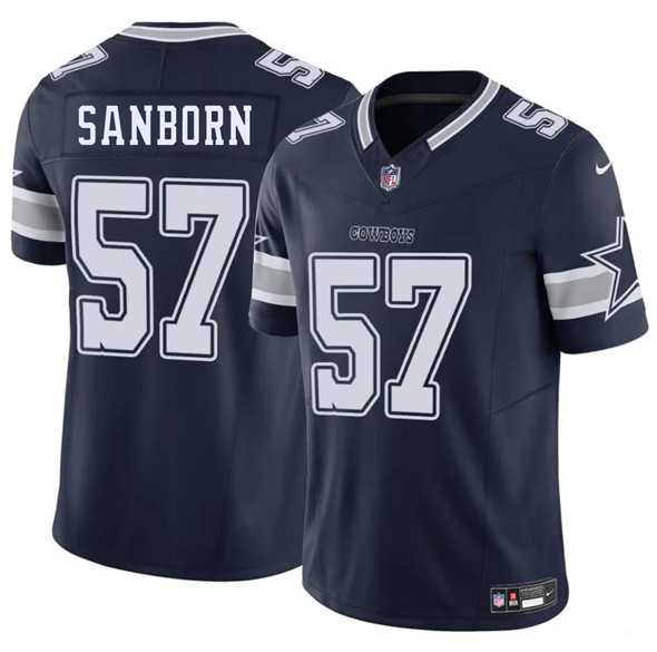 Men & Women & Youth Dallas Cowboys #57 Jack Sanborn Navy 2025 F.U.S.E. Vapor Untouchable Limited Stitched Jersey
